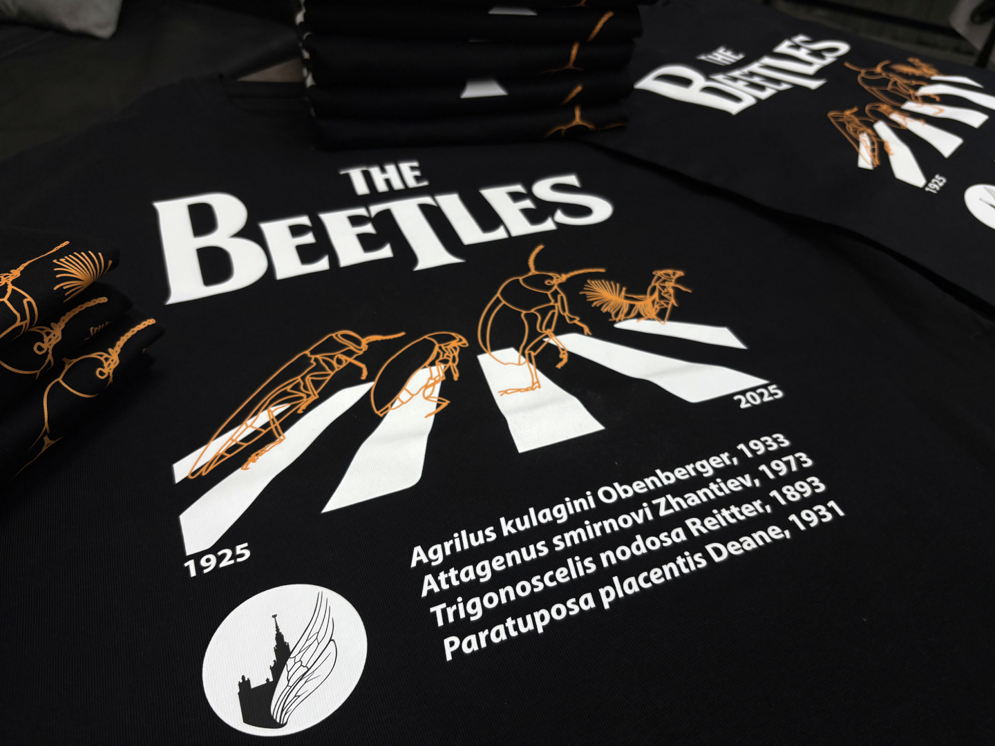 Мерч на мероприятие по случаю юбилея кафедры энтомологии МГУ